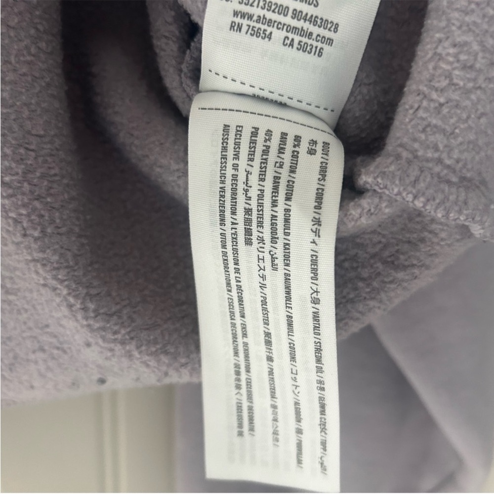 Hollister Purple Colorado Rocky Mountains Colorado Cropped Sweatshirt size XS - Picture 3 of 5